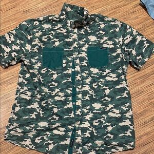 Camouflage Short Sleeve Men's Shirt